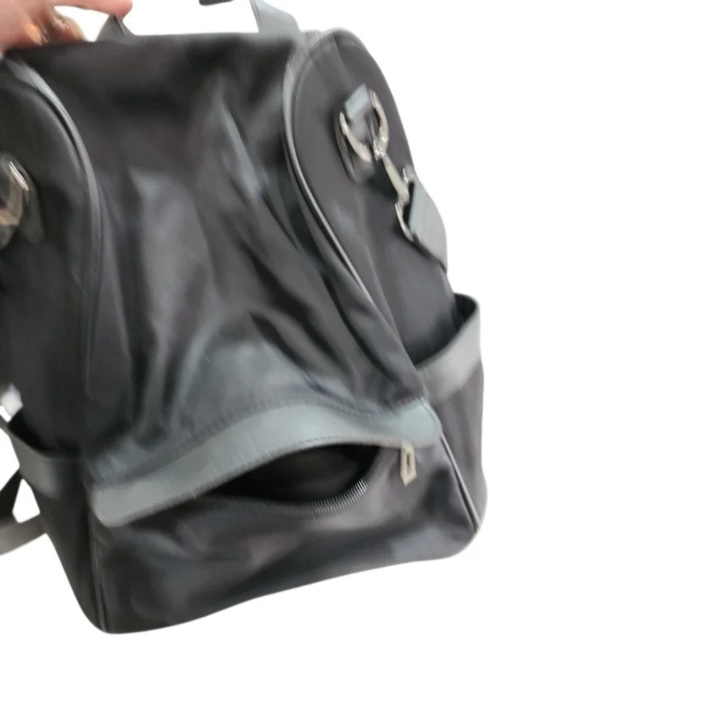 Cheruty Convertible Backpack Women Medium Black Nylon Travel Commuter Bag